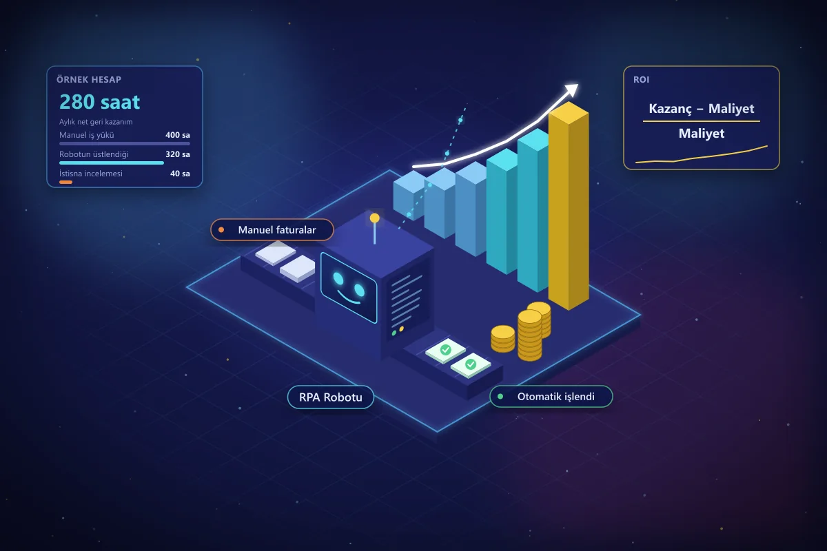 RPA Yatırımının Geri Dönüşü (ROI) Nasıl Hesaplanır?